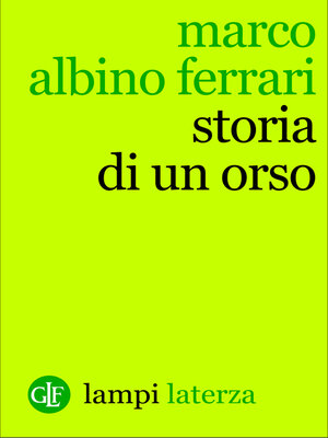 cover image of Storia di un orso